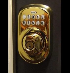 Schlage BE365VPLY505 Plymouth Keypad Deadbolt Lock