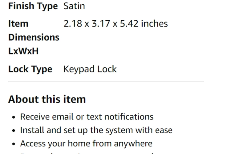 Features of Schlage Link Wireless Keypad Add-on Deadbolt