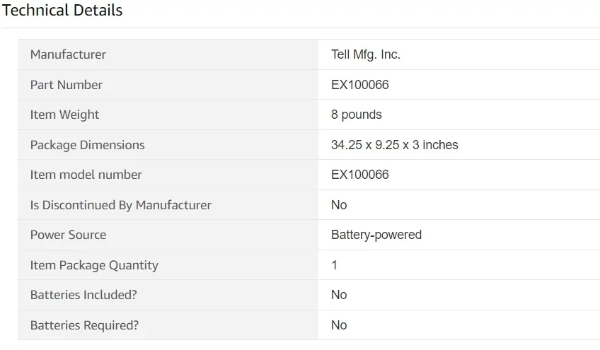 Technical Details of EX100066 Commercial Exit Device Panic BAR with Alarm