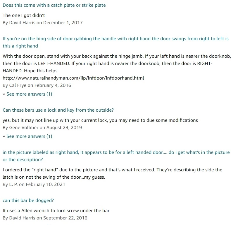 FAQs for CRL's Cross Bar Panic Exit Device