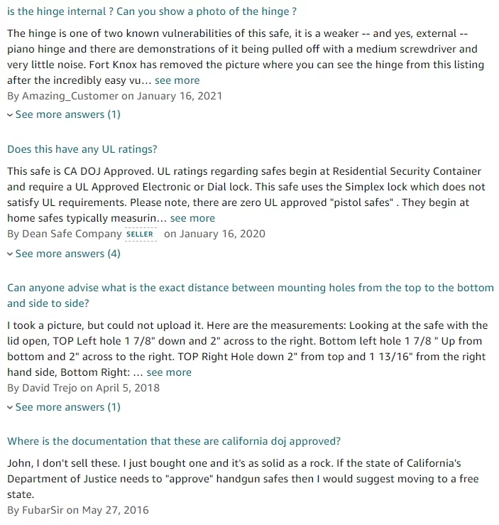 FAQs for Fort Knox PB1 Handgun Safe Review