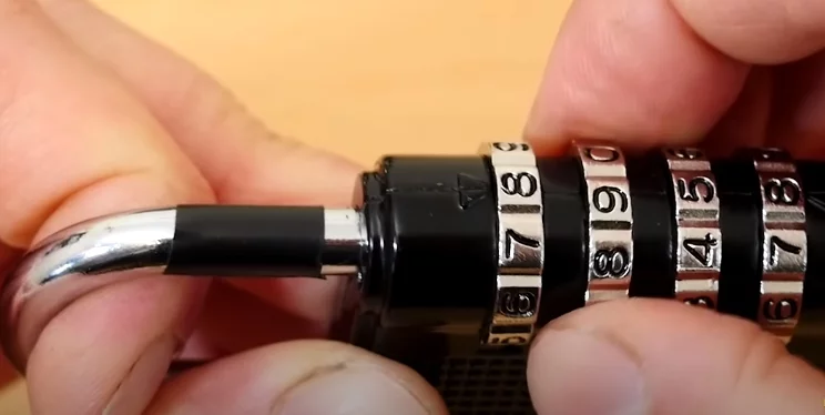 Step 3: Enter the combination's second digit.