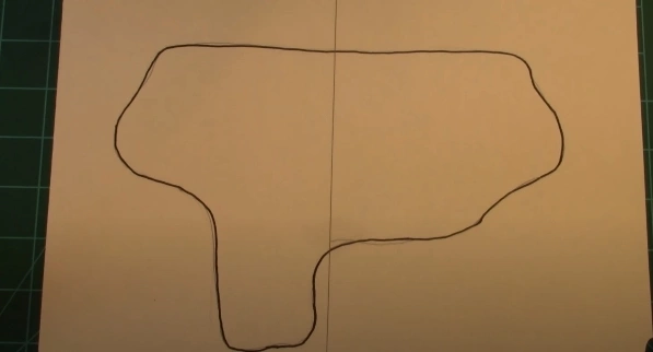 Second Step: Drawing the Pattern on the Cardboard or a Thick Folder