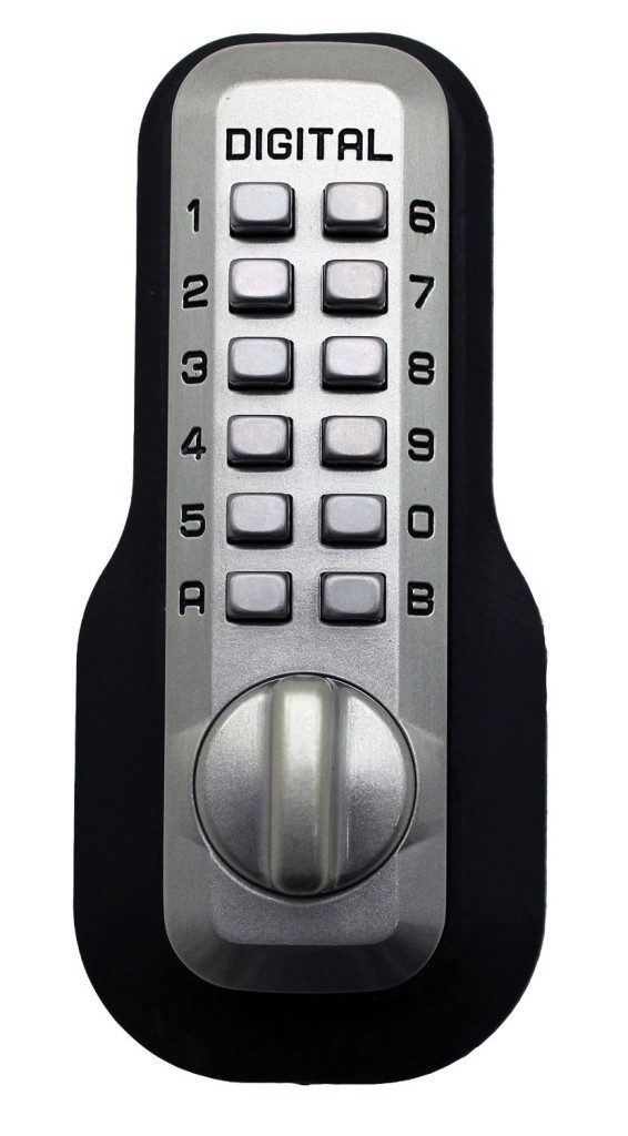 Lockey Digital M210 Mechanical Keyless Entry Bump Proof Deadbolt Door Lock Satin Nickel Finish
