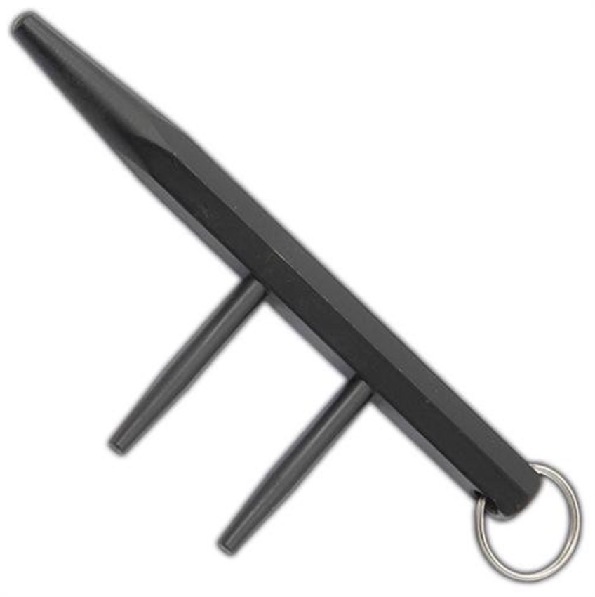 Street Smart Self Defense Spike Keychain Black